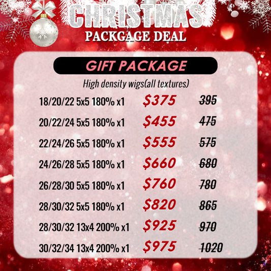 🎅✨Christmas  Package Deal  ｜ High Density Wigs $375-$975 Free Shipping