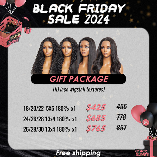 Black Friday Deal ｜ HD Lace Frontal Wigs $425-$765 Free Shipping