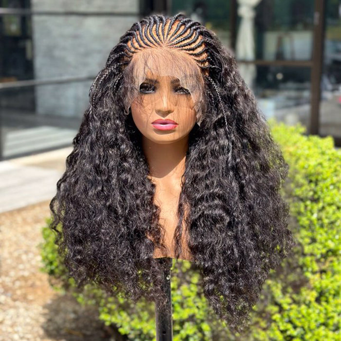 Fulani Box Braided Lace Front Wig, Braided Wig, Senegal Wig, Glory Tre –  Glory Tress